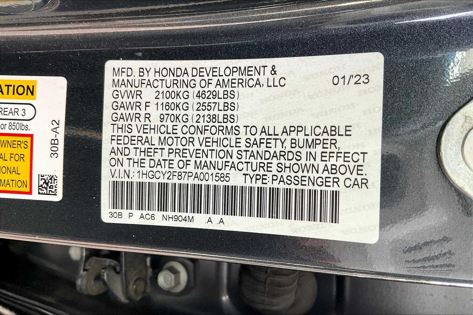 2023 Honda Accord Hybrid Touring photo 32