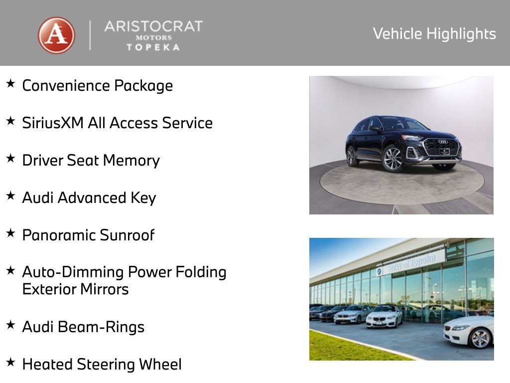 Used 2022 Audi Q5 Premium with VIN WA1GAAFY8N2090180 for sale in Kansas City