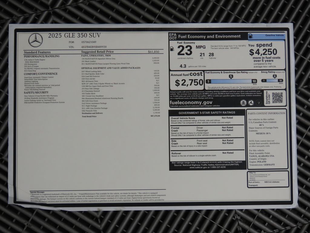 2025 Mercedes Benz GLE 350 4MATIC photo 4