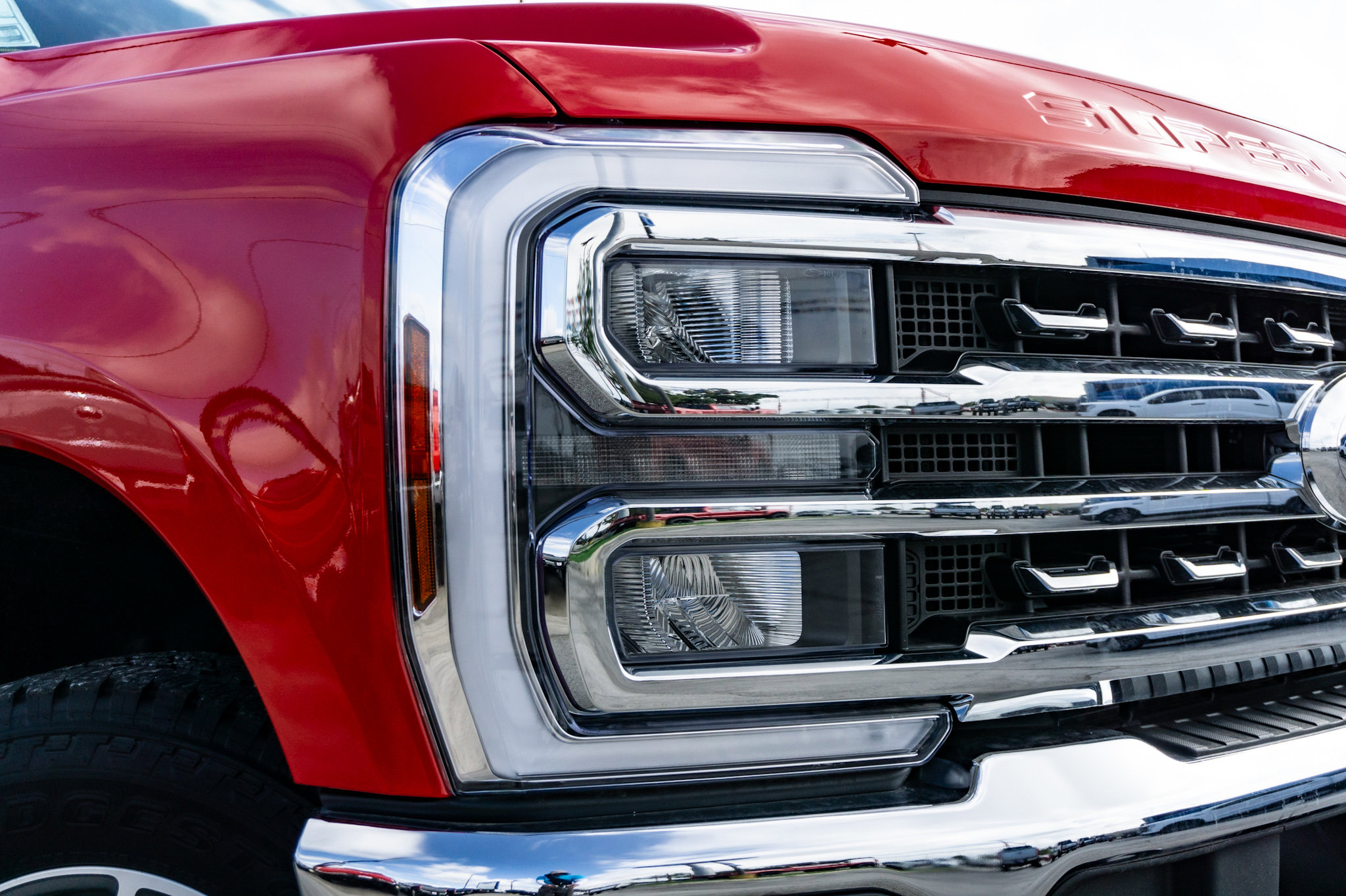 New 2024 Race Red Ford LARIAT image 3