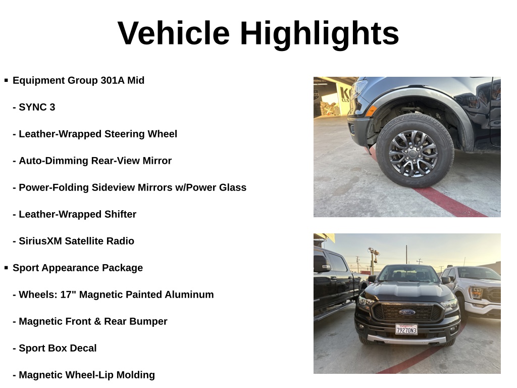 PreOwned 2019 Ford Ranger XLT 4D Crew Cab in Buena Park P10204 Ken