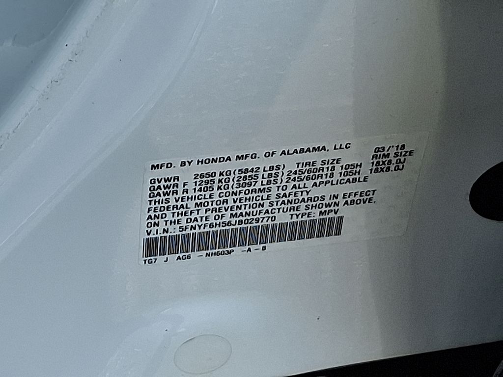 2018 Honda Pilot EX-L photo 29