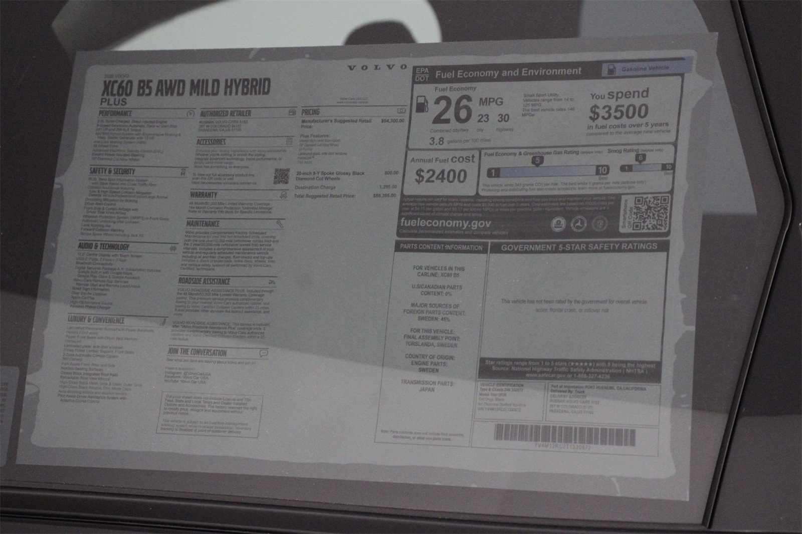 2026 Volvo XC60 B5 Plus photo 16