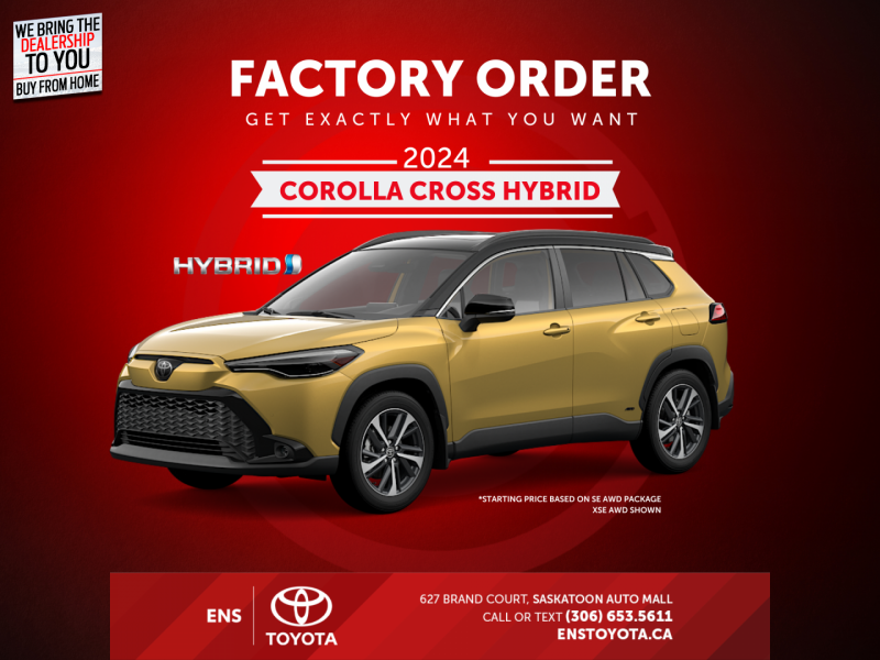 New 2025 Toyota Corolla Cross SUV in Saskatoon 2024COROLLACROSSHYBRID