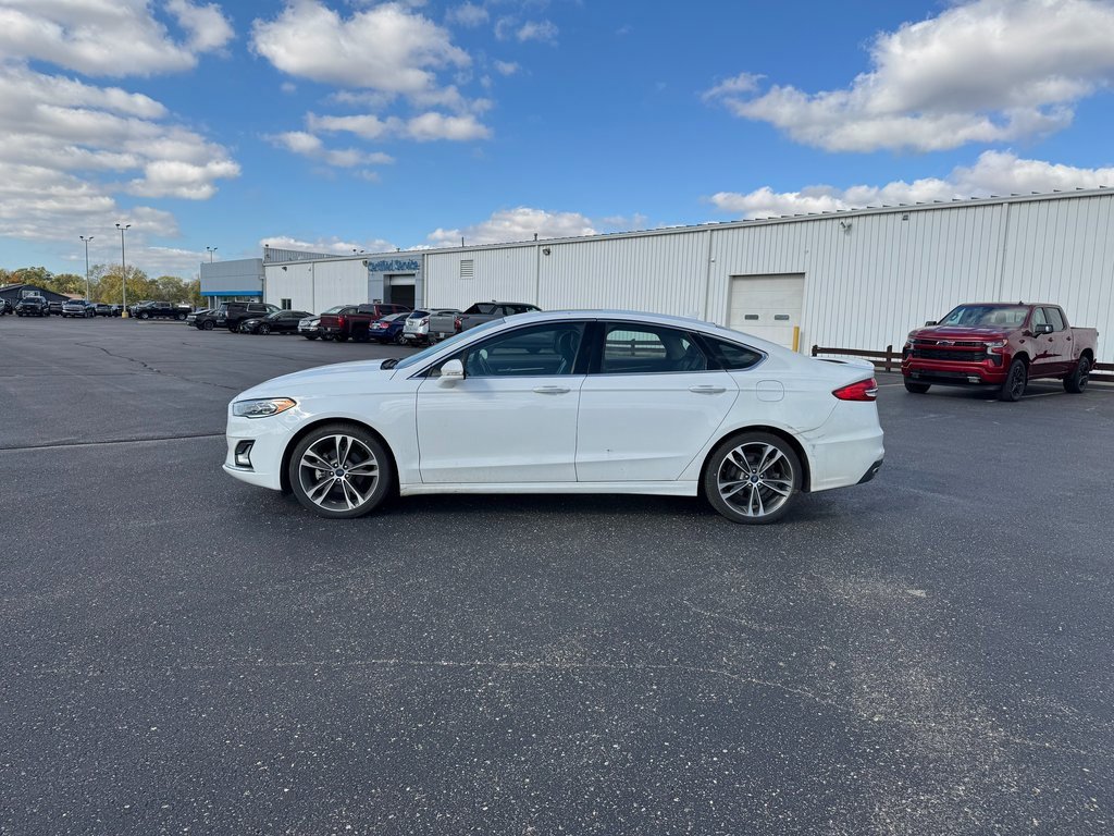 Used 2019 Ford Fusion Titanium with VIN 3FA6P0D97KR184523 for sale in Brodhead, WI