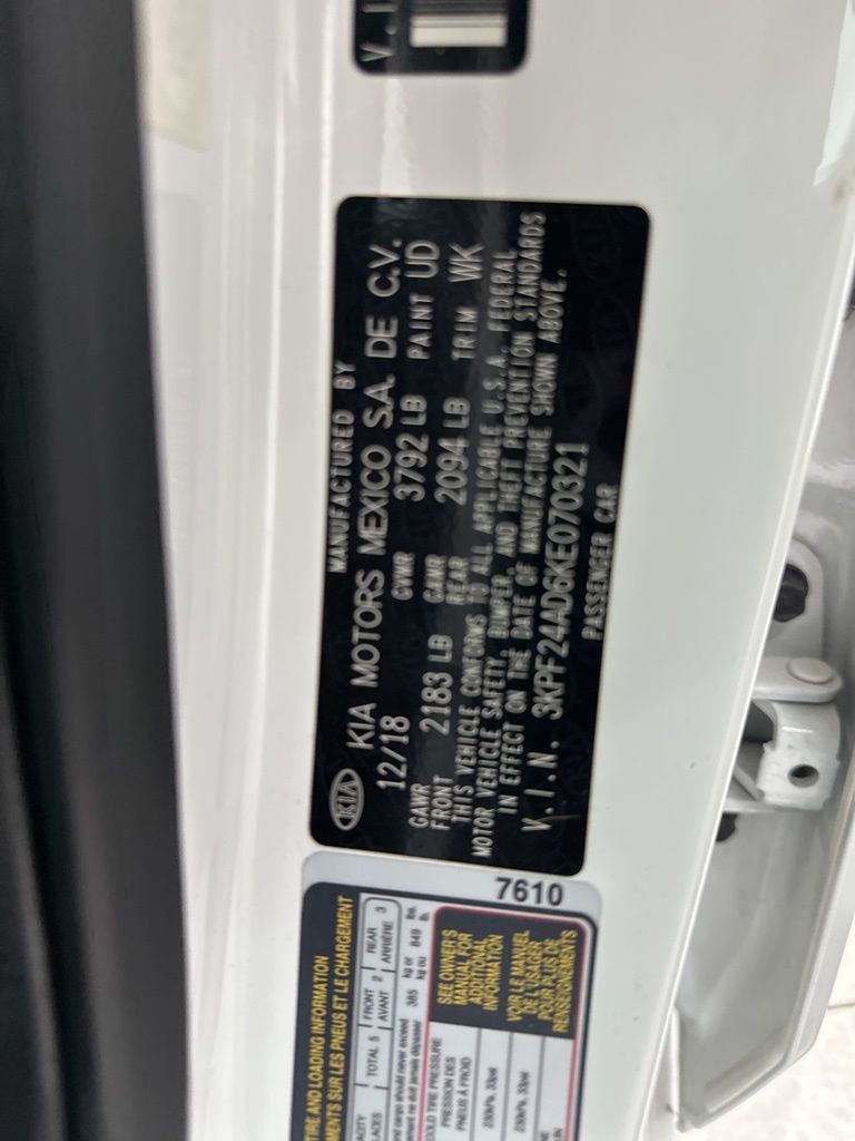 2019 Kia Forte FE LXS photo 25