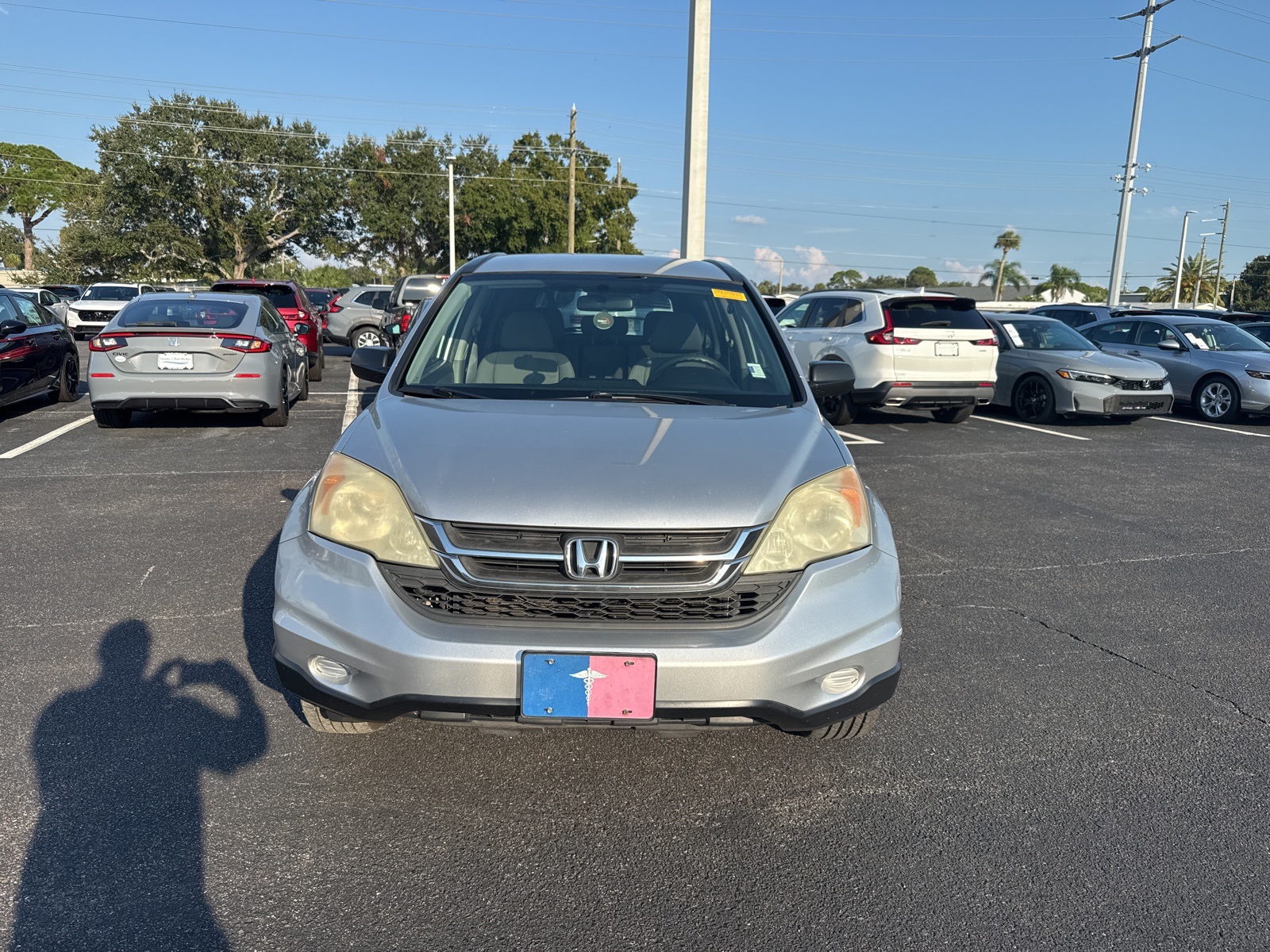 Used 2010 Honda CR-V LX with VIN 5J6RE3H32AL005896 for sale in Port Richey, FL