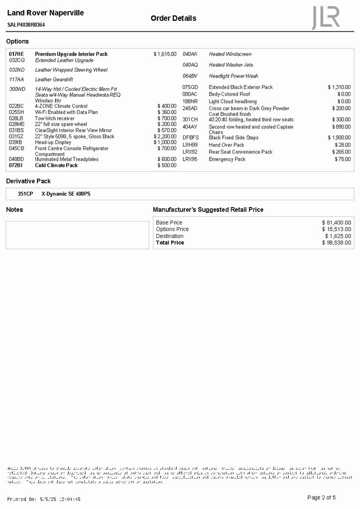 2025 LAND ROVER DEFENDER - Image 4