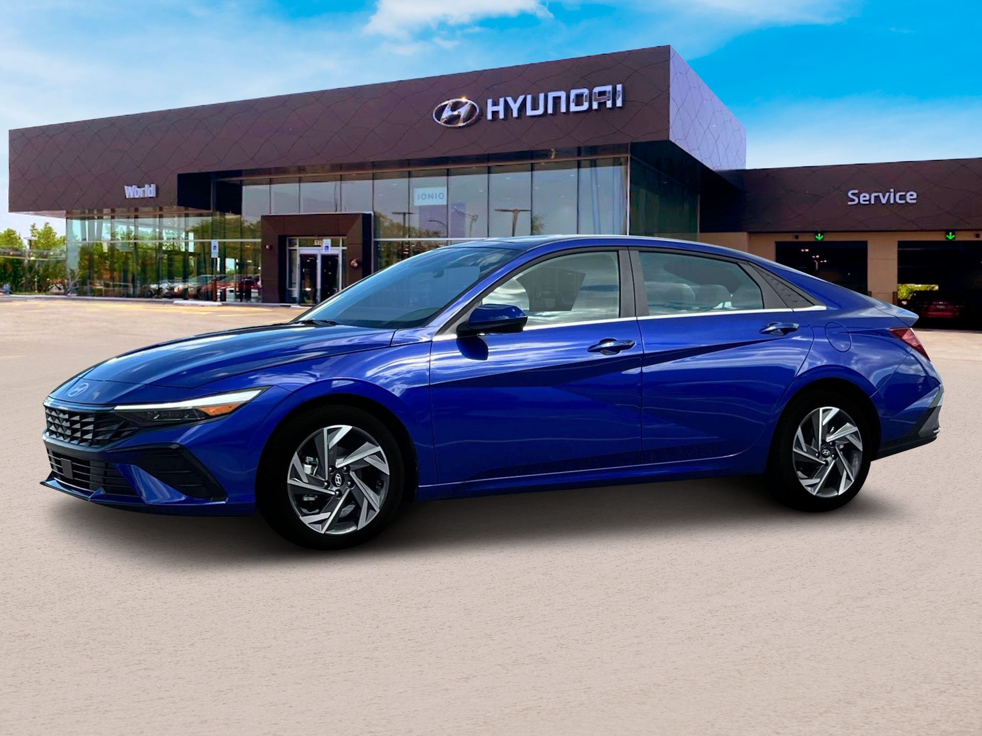 New 2025 Intense Blue Hyundai SEL Convenience image 2