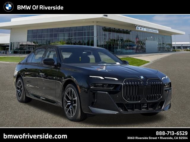 New 2025 Black BMW 740i xDrive image 1