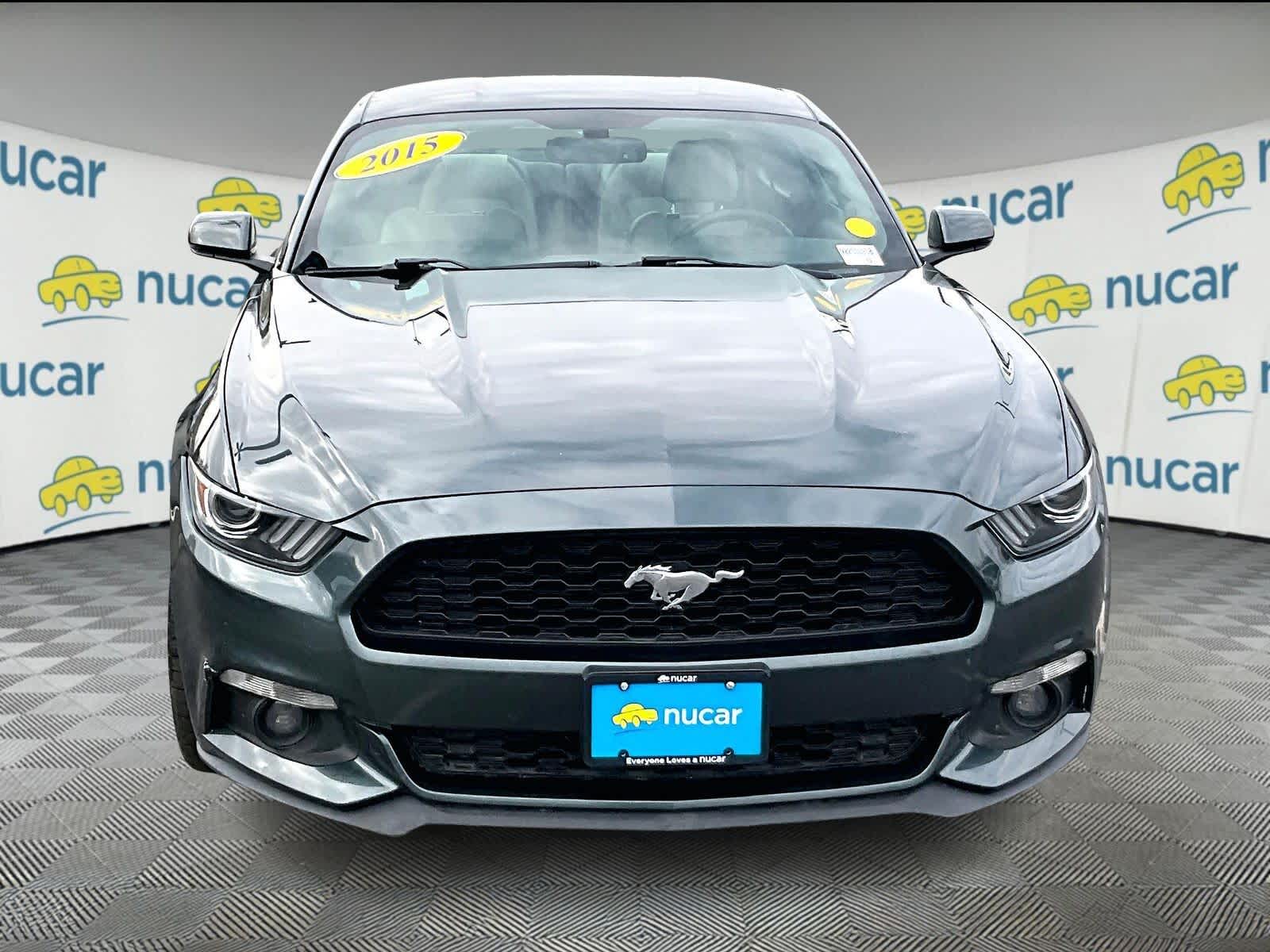 Used 2015 Ford Mustang EcoBoost Premium with VIN 1FA6P8TH9F5350606 for sale in Lowell, MA
