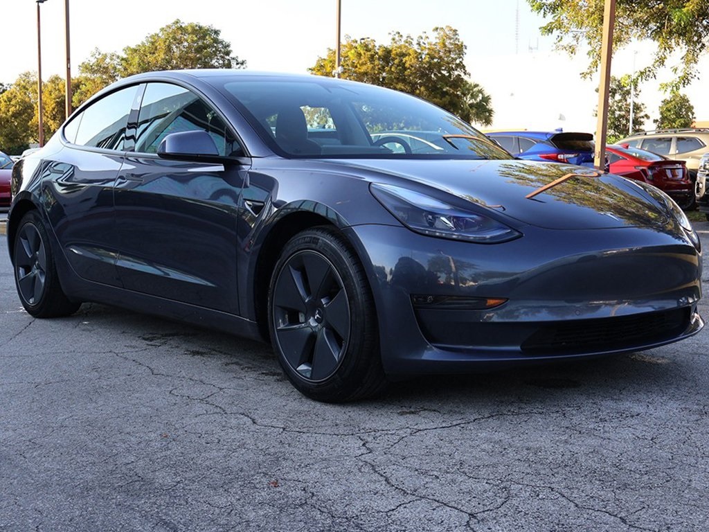 Used 2022 Tesla Model 3 Base with VIN 5YJ3E1EA4NF103789 for sale in Miami, FL
