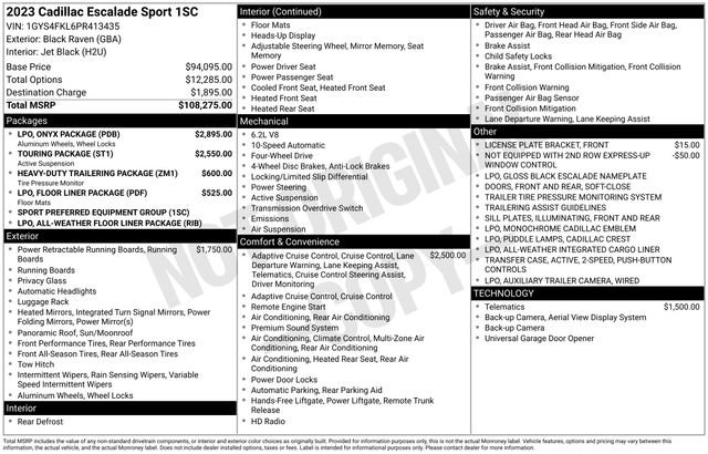 2023 Cadillac Escalade Sport's photo