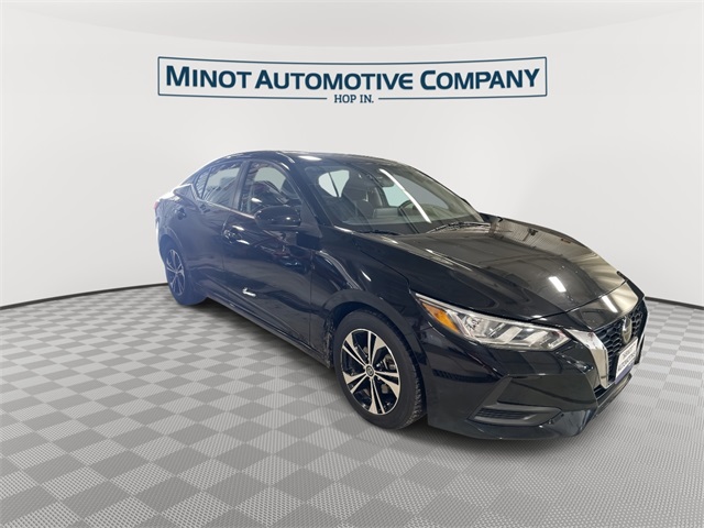 Used 2021 Nissan Sentra SV with VIN 3N1AB8CV5MY284504 for sale in Minot, ND