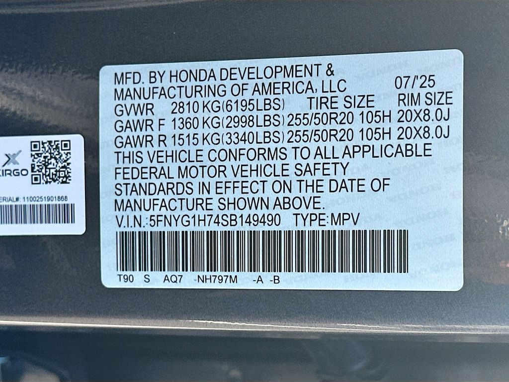 2025 Honda Pilot Touring photo 22