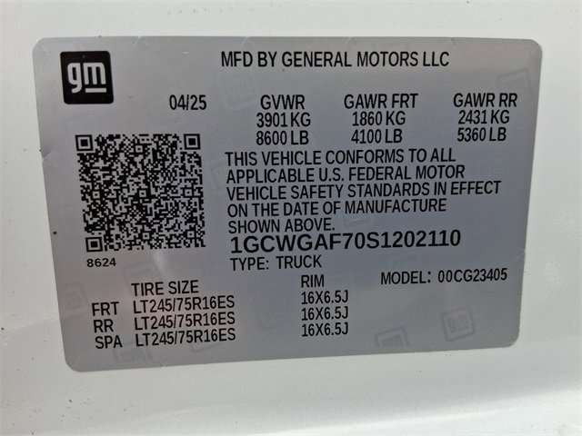 2025 Chevrolet Express Cargo 2500 photo 18