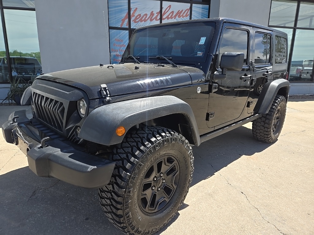 Used 2018 Jeep Wrangler JK Unlimited Willys Wheeler with VIN 1C4BJWDGXJL841954 for sale in Excelsior Springs, MO