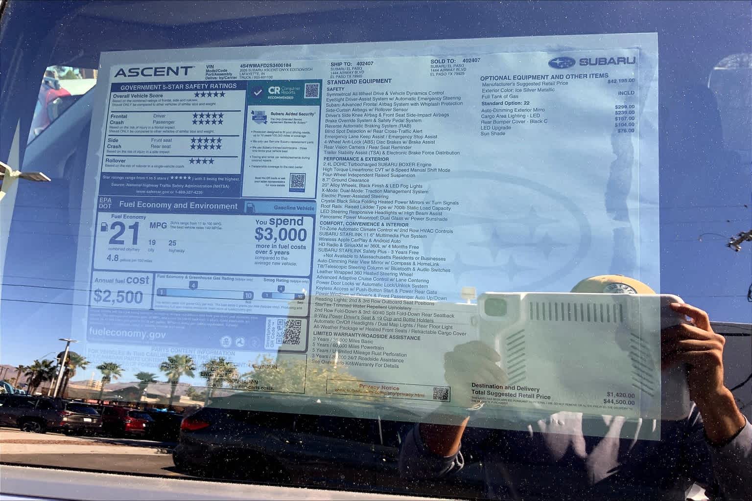 2025 Subaru Ascent Onyx Edition photo 20