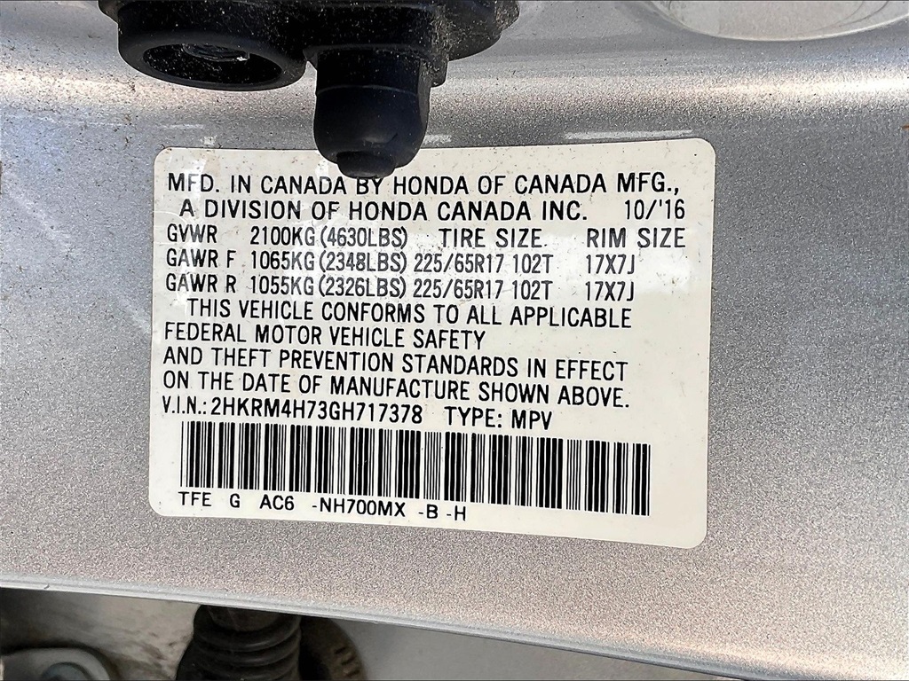 2016 Honda CR-V EX-L photo 30