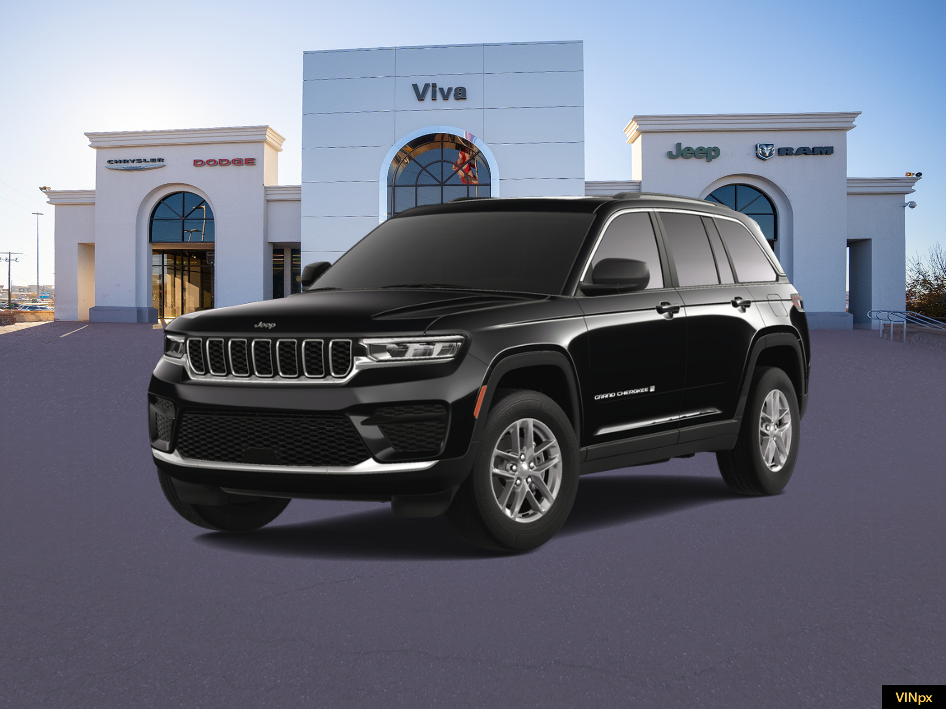 New 2025 Diamond Black Crystal Pearl-Coat Exterior Paint Jeep Laredo X image 1