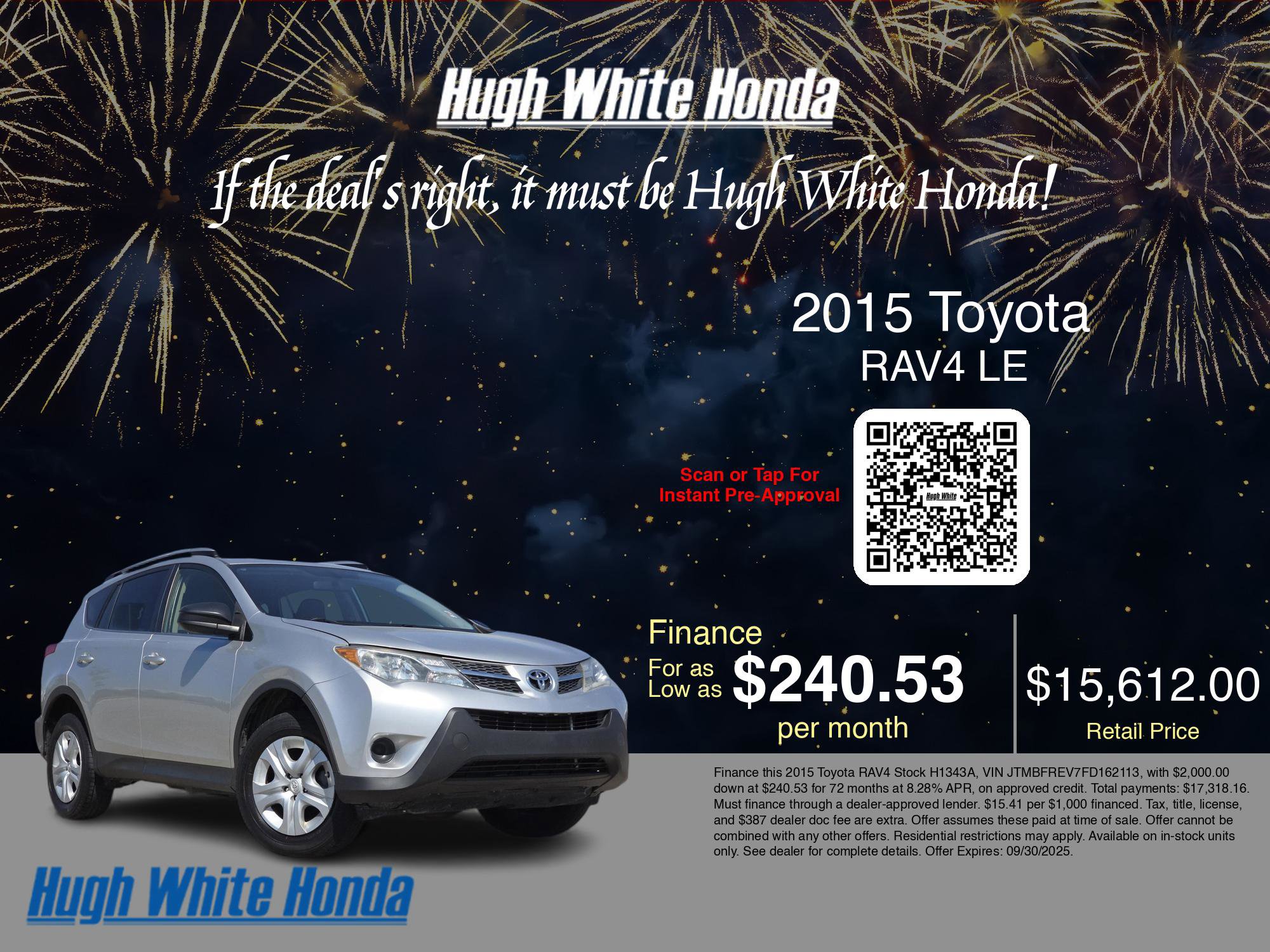 2015 Toyota RAV4 LE photo 3