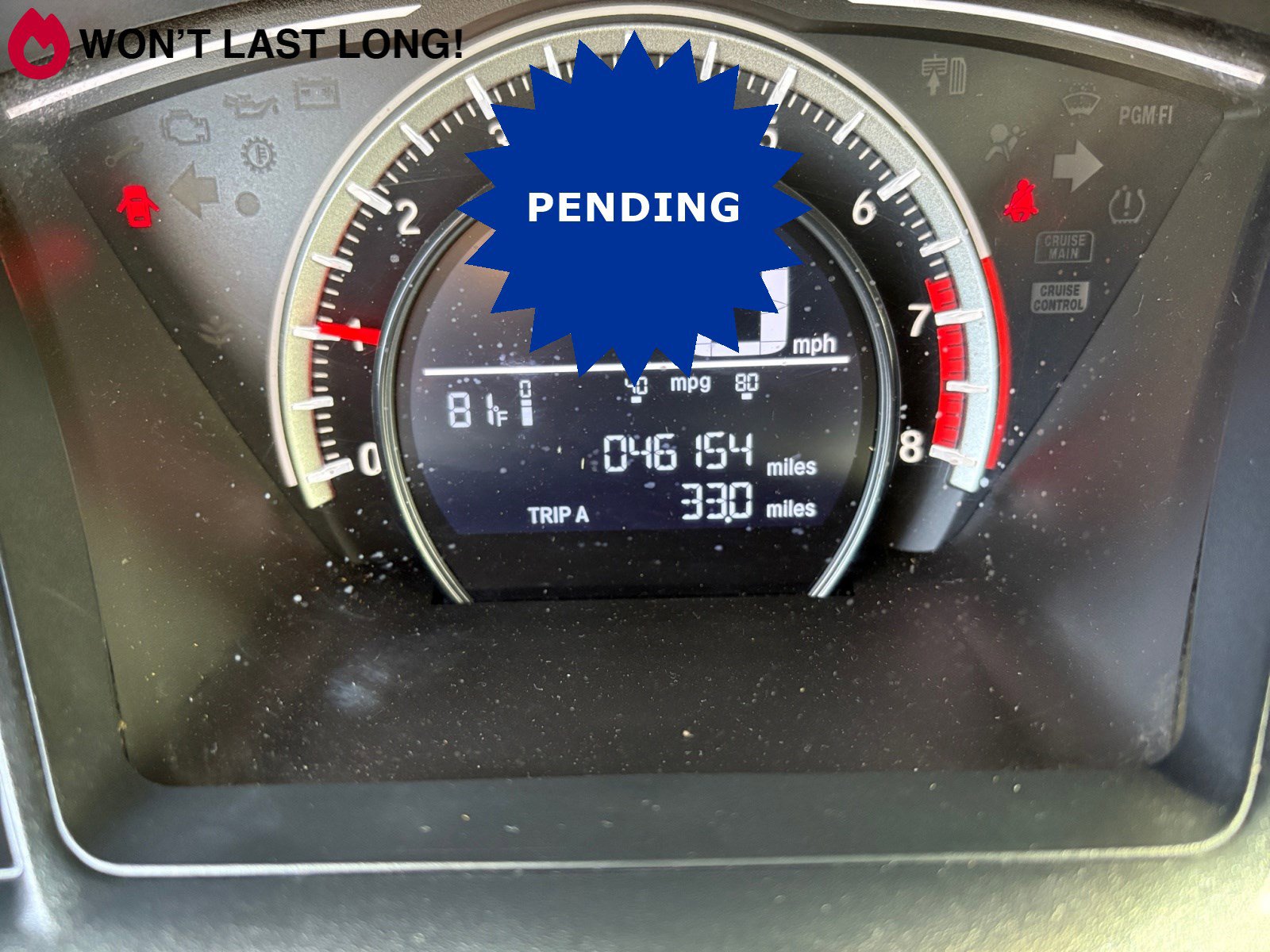 Used 2017 Honda Civic LX with VIN 2HGFC2F57HH510872 for sale in Leon Valley, TX
