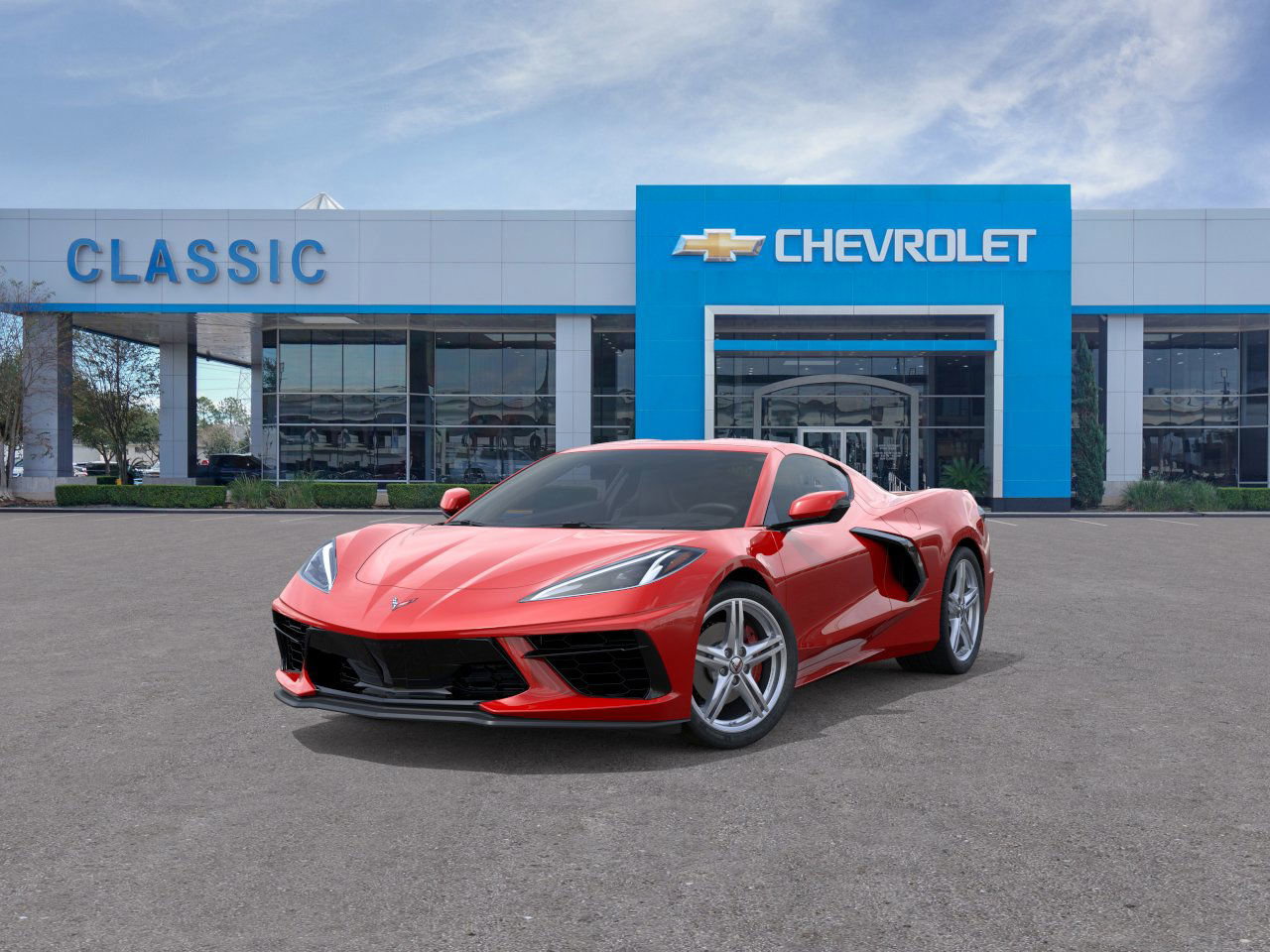 2026 Chevrolet Corvette Stingray 1LT Red at Classic Elite Chevrolet Hwy 6