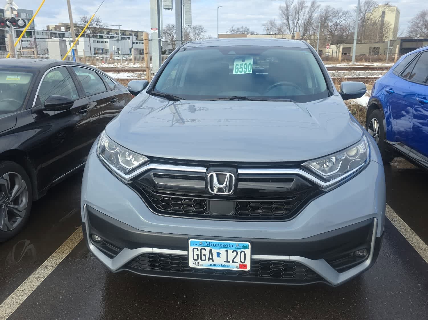 Certified 2021 Honda CR-V EX with VIN 2HKRW2H55MH614245 for sale in Hopkins, Minnesota