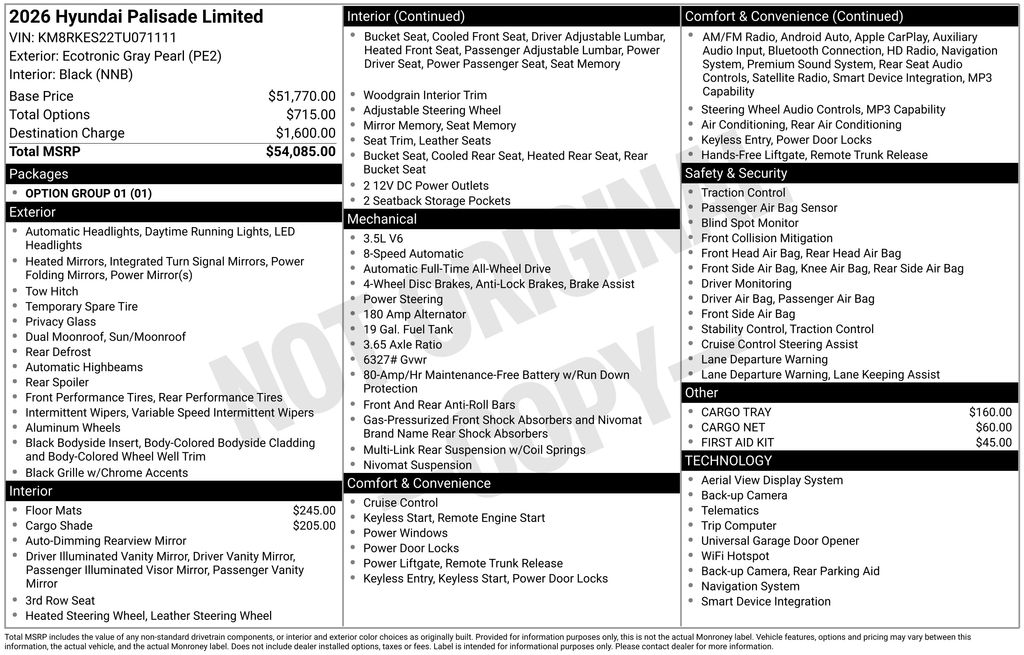 2026 Hyundai Palisade Limited's photo