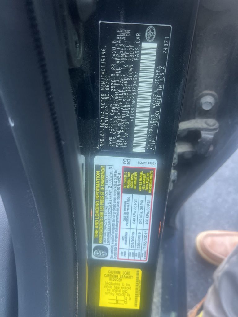2022 Toyota Camry XSE photo 10