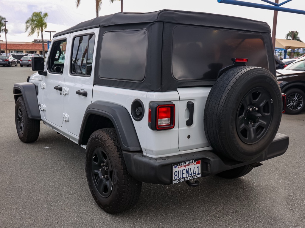 Used 2021 White Jeep Unlimited Sport image 5