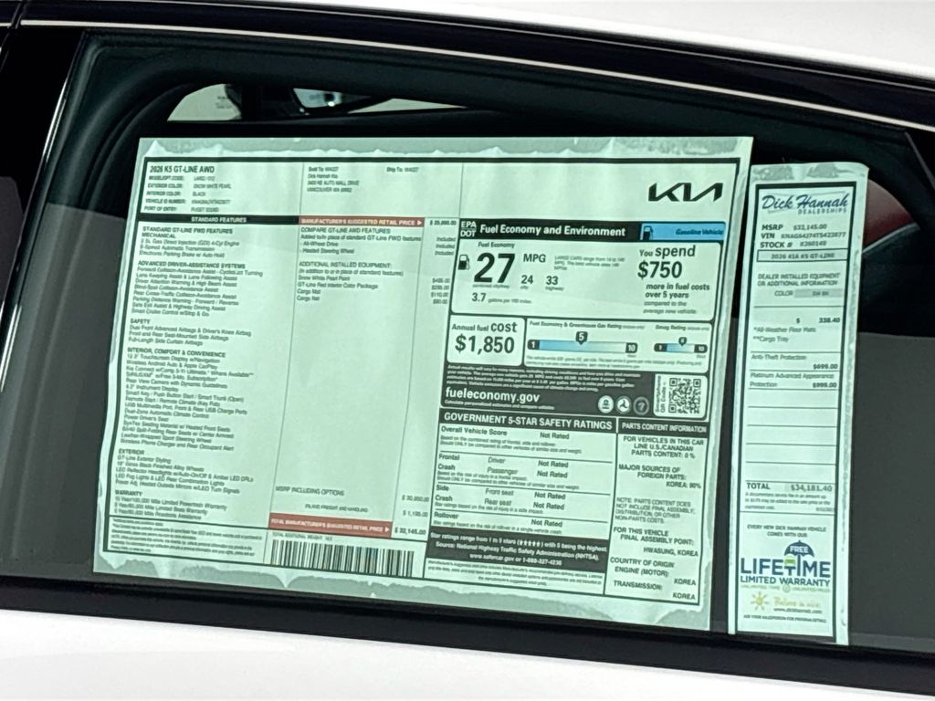 2026 Kia K5 GT-Line photo 24