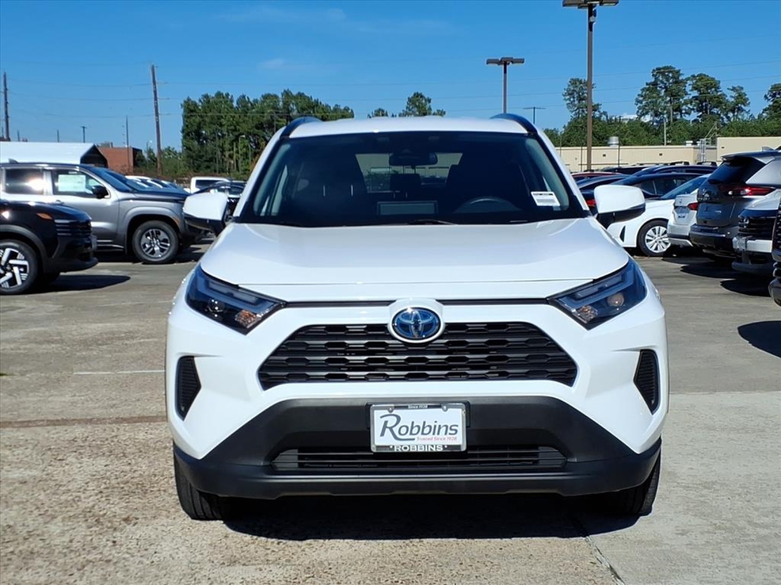 2024 Toyota RAV4 Hybrid LE White at Robbins Nissan