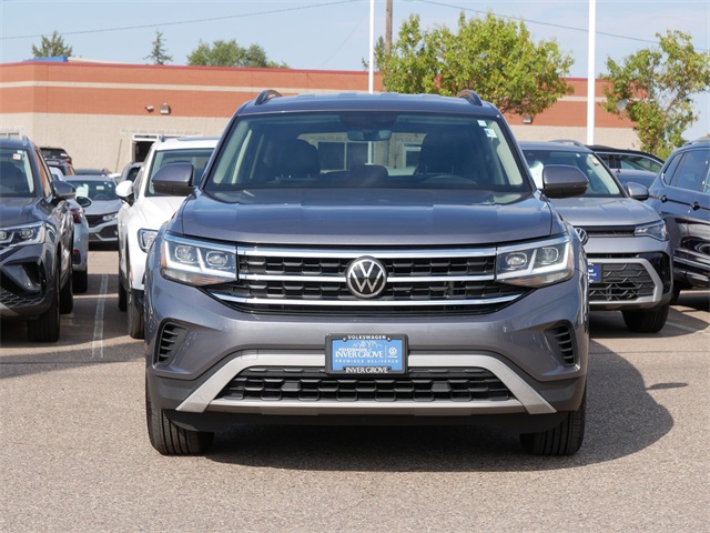 Certified 2021 Volkswagen Atlas SE with VIN 1V2LP2CA8MC521768 for sale in Inver Grove Heights, Minnesota