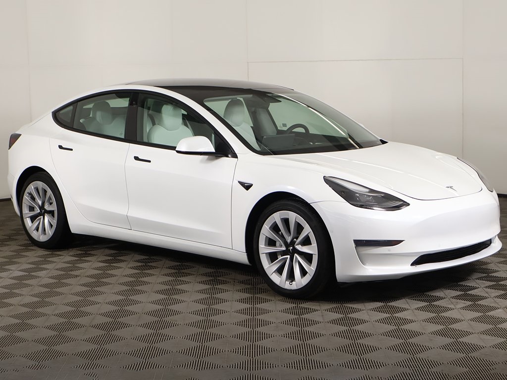 Used 2021 Tesla Model 3 Base with VIN 5YJ3E1EB9MF048506 for sale in Streetsboro, OH