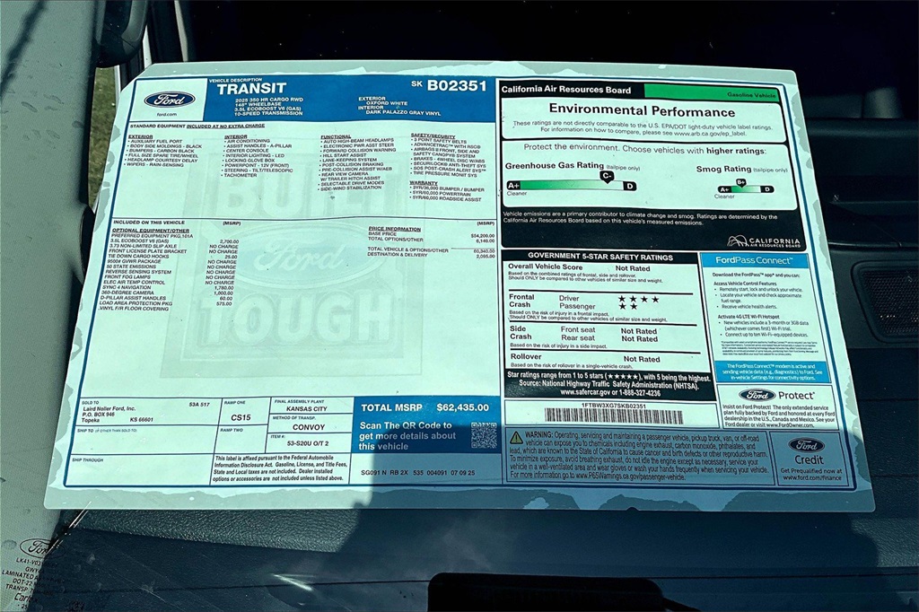 2025 Ford Transit Van Cargo photo 10