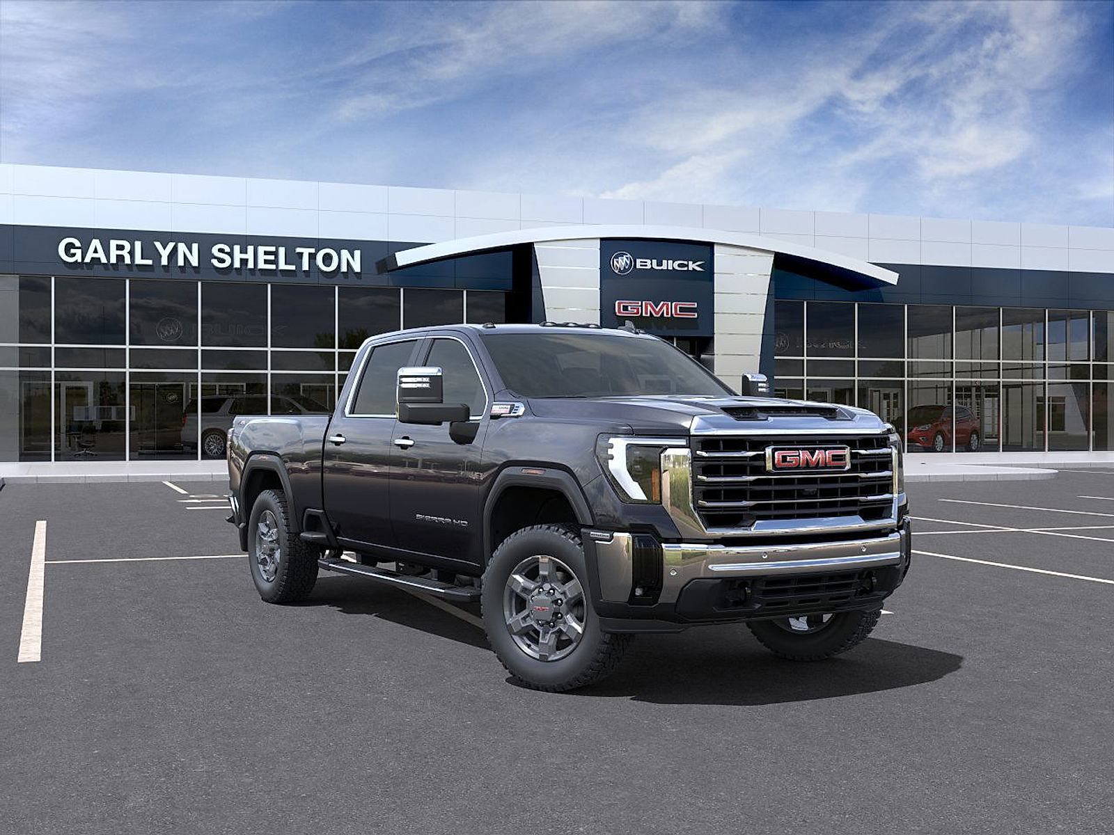 New 2025 Titanium Rush Metallic GMC SLT image 1