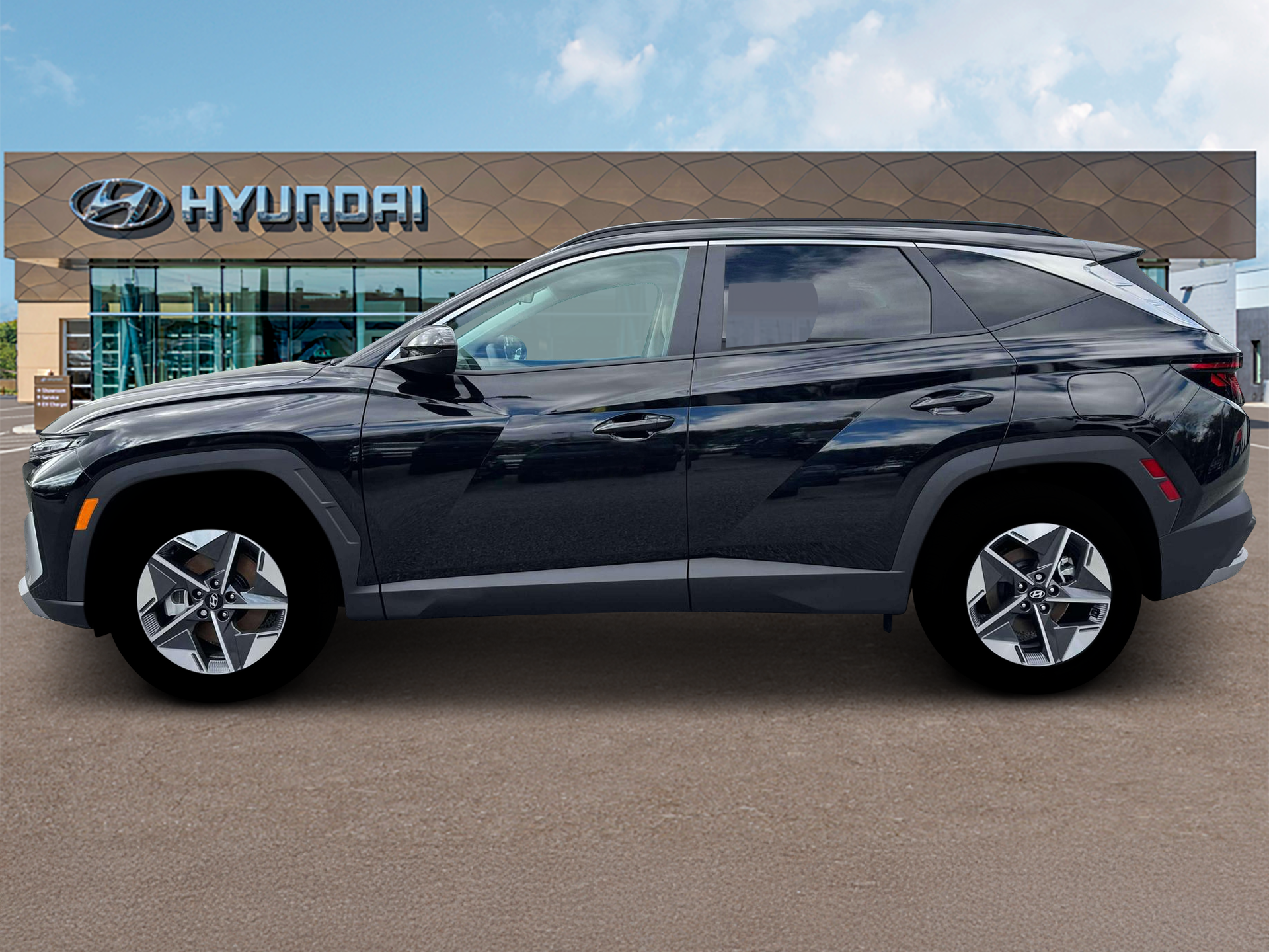 New 2025 Black Hyundai SEL FWD image 3