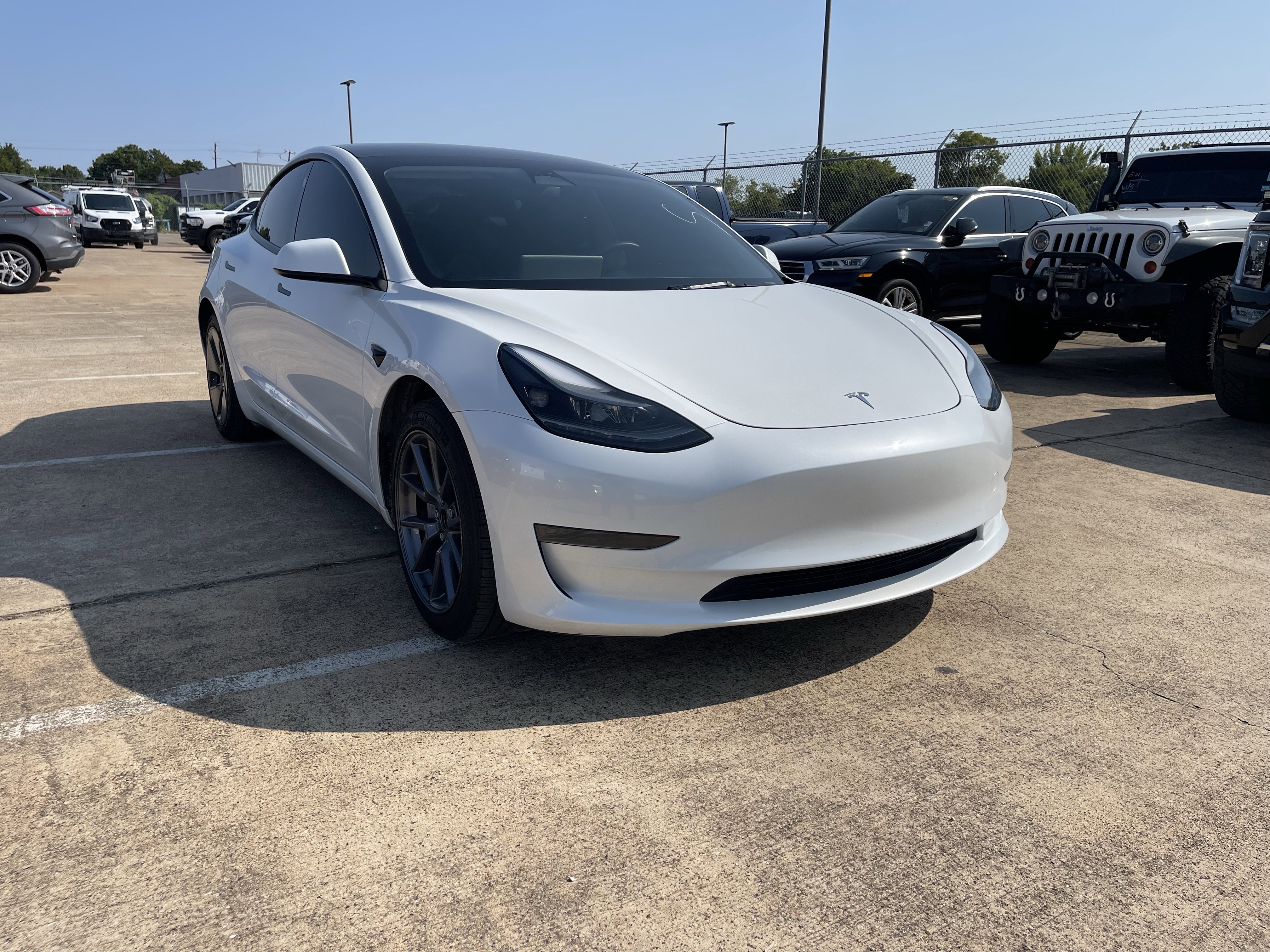 Used 2023 Tesla Model 3 Base with VIN 5YJ3E1EA6PF600636 for sale in Dallas, TX