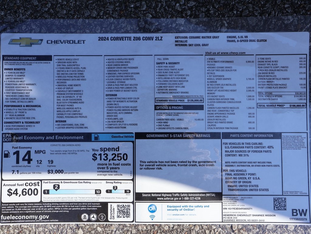 2024 Chevrolet Corvette Z06 2LZ photo 4