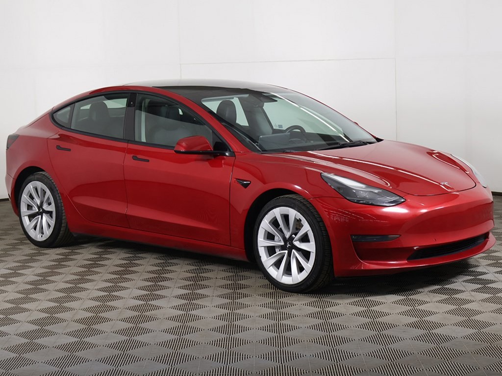 Used 2022 Tesla Model 3 Long Range with VIN 5YJ3E1EB5NF187002 for sale in Streetsboro, OH