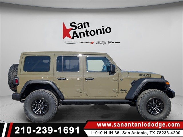 New 2025 Jeep Wrangler Willys Sport Utility in San Antonio