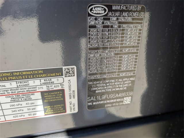 2025 Land Rover Range Rover Sport SE photo 13