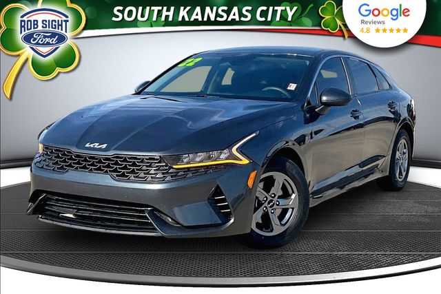 Used 2022 Kia K5 LXS with VIN 5XXG14J23NG142058 for sale in Kansas City