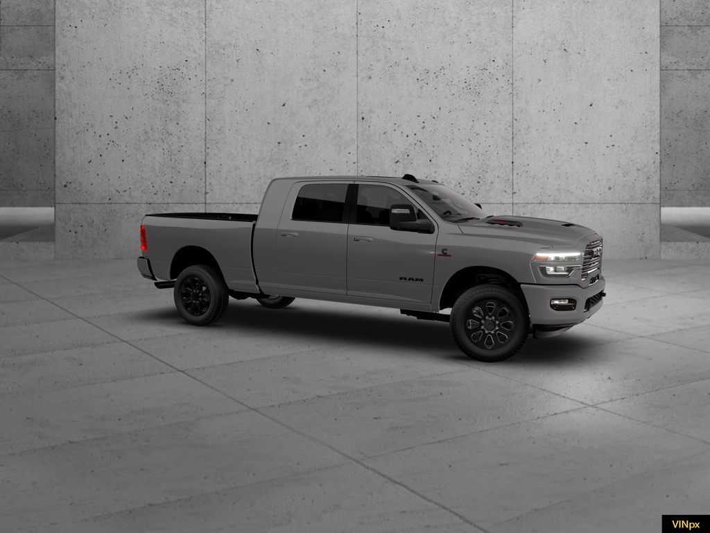 New 2026 Ceramic Gray Clear-Coat Exterior Paint RAM Laramie Night Edition image 5
