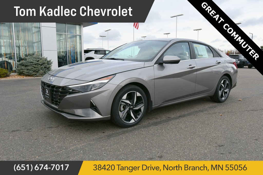 Used 2023 Hyundai Elantra Limited with VIN KMHLP4AG0PU382895 for sale in North Branch, Minnesota