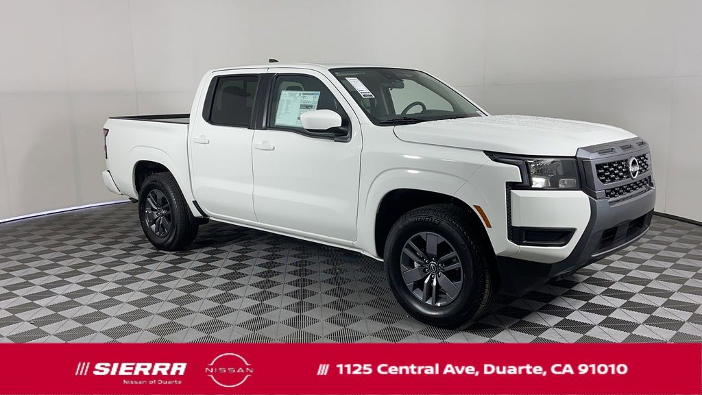 New 2025 Glacier White Nissan Crew Cab SV image 1