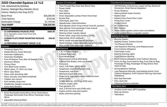 2020 Chevrolet Equinox LS