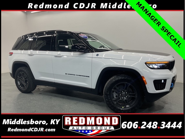 New 2024 Bright White Clear-Coat Exterior Paint Jeep Trailhawk 4xe image 1