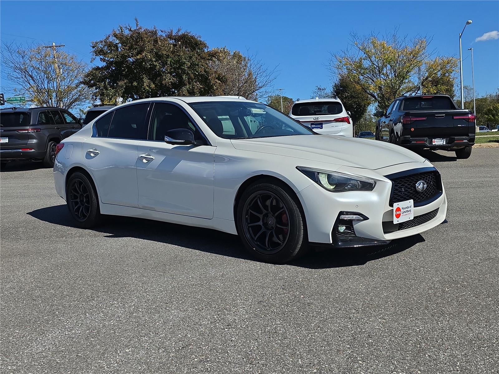 Used 2017 INFINITI Q50 Red Sport with VIN JN1FV7AR9HM870032 for sale in Lynchburg, VA